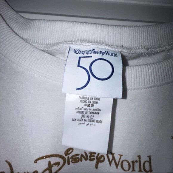 Disney Walt Disney World 50th Anniversary Mickey Mouse Lightweight Sweatshirt - Picture 4 of 7